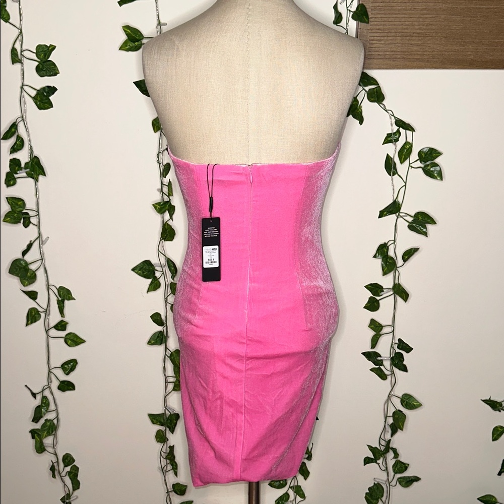 Fashion Nova Tall Playing Games Mini Velvet Mini Dress NWT - Picture 6 of 9